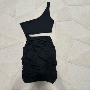 Women’s Black One Shoulder Dress